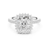 Cushion Lab Grown Diamond Halo Engagement Ring