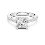 Princess Lab Grown Diamond Split-Shank Engagement Ring