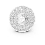 Round Lab Grown Diamond Halo Engagement Ring