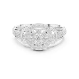 Round Lab Grown Diamond Halo Engagement Ring