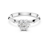 Round Lab Grown Diamond Solitaire Engagement Ring