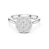 Round  Lab Grown Diamond Halo Engagement Ring