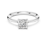 Cushion Lab Grown Diamond Solitaire Engagement Ring