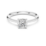 Cushion Lab Grown Diamond Solitaire Engagement Ring