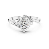 Round Lab Grown Diamond Solitaire Engagement Ring