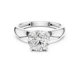 Round Lab Grown Diamond Solitaire Engagement Ring