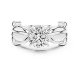 Round Lab Grown Diamond Split-Shank Engagement Ring
