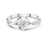 Round Lab Grown Diamond Split-Shank Engagement Ring