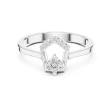 Round Lab Grown Diamond Halo Engagement Ring