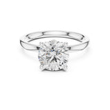 Round Lab Grown Diamond Solitaire Engagement Ring