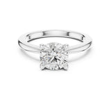Round Lab Grown Diamond Solitaire Engagement Ring