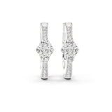 Round Huggie Lab Grown Diamond Earrings