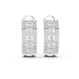 Round Huggie Lab Grown Diamond Earrings