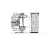 Round Huggie Lab Grown Diamond Earrings