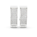 Round Huggie Lab Grown Diamond Earrings