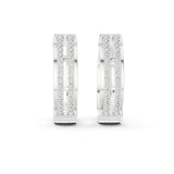Round Huggie Lab Grown Diamond Earrings
