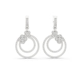 Round Dangle Lab Grown Diamond Earrings