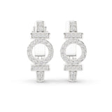 Round Dangle Lab Grown Diamond Earrings