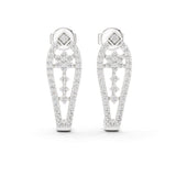 Round Huggie Lab Grown Diamond Earrings
