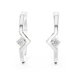 Round Huggie Lab Grown Diamond Earrings
