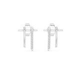Round Climber Lab Grown Diamond Earrings