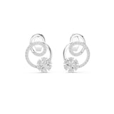Round Dangle Lab Grown Diamond Earrings