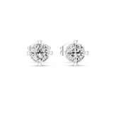 Round Stud Lab Grown Diamond Earrings