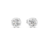 Round Stud Lab Grown Diamond Earrings