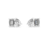 Mixed Stud Lab Grown Diamond Earrings