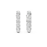 Round Huggie Lab Grown Diamond Earrings