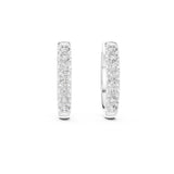 Round Huggie Lab Grown Diamond Earrings