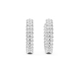 Marquise Hoop Lab Grown Diamond Earrings