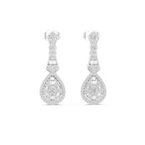 Round Dangle Lab Grown Diamond Earrings