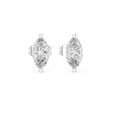 Marquise Stud Lab Grown Diamond Earrings