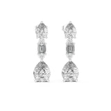 Mixed Dangle Lab Grown Diamond Earrings