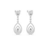 Pear Dangle Lab Grown Diamond Earrings