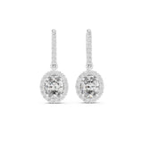 Oval Drop Lab Grown Diamond Earrings