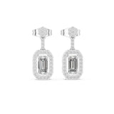 Emerald Drop Lab Grown Diamond Earrings