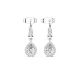 Pear Dangle Lab Grown Diamond Earrings