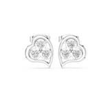 Round Stud Lab Grown Diamond Earrings