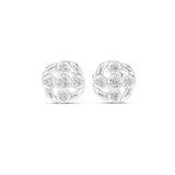 Round Cluster Lab Grown Diamond Earrings