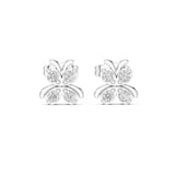 Round Cluster Lab Grown Diamond Earrings