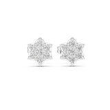 Round Cluster Lab Grown Diamond Earrings