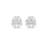 Round Cluster Lab Grown Diamond Earrings