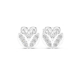 Round Stud Lab Grown Diamond Earrings