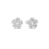 Round Cluster Lab Grown Diamond Earrings