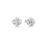 Round Stud Lab Grown Diamond Earrings