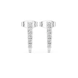 Round Huggie Lab Grown Diamond Earrings