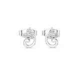 Round Stud Lab Grown Diamond Earrings