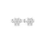 Round Cluster Lab Grown Diamond Earrings